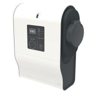 Borne de recharge triphasée avec lecteur RFID Green'up Premium pour 1 véhicule électrique Mode 3 - 22kW 32A